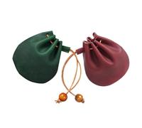 PACKOVE 2pièces Porte-Monnaie Fantaisie Mini Sac Ceinture PU Grainé Petite Pochette pour Bijoux Cosmétiques Et Téléphone pour Voyages Et Quotidien