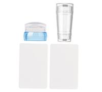 PACKOVE 2pièces Tampon à Ongles Silicone Pour Nail Art Kit De Stamping Avec Raclettes Pour French Manucure Et Transferts De Motifs