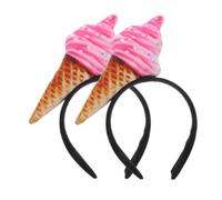 PACKOVE 2pièces -tête Forme De Cornet De Glace Lot De Accessoire Pour Cheveux De Fête Coiffe Halloween