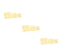 PACKOVE 3 Ensembles Wraps Cire Abeille Réutilisables Alimentaire Pour Fromage Et Sandwich De Cire Abeille Jusqu À 3 Pièces * 3