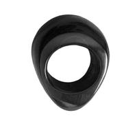 PACKOVE 3 Pièces Anneau de massage en corne homme massage musculaire shiatsu outil circulation le muscle anneau de pédicure anneau de massage de salon bague en corne de boeuf cornes Noir