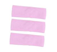 PACKOVE 3 Pièces Bandeau bandeau cheveux bande de cheveux de maquillage envelopper bandana bandeau de maquillage enveloppement de cheveux pour se laver le visage rose