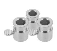 PACKOVE 3 Pièces Butée de Broche pour Rôtisserie, Pièce de Rechange, Fer Argenté, Installation Simple, Entretien Facile, pour Broche de Barbecue et Grille de Rôtisserie