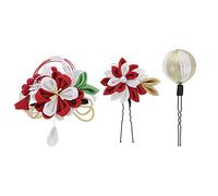 PACKOVE 3 Pièces Coiffe de mode Clip pour les cheveux clips pinces à cheveux à pression épingles à cheveux accessoires Clip à cheveux de mode épingle à cheveux de mode Zou Bu rouge