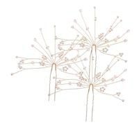 PACKOVE 3 Pièces Épingle à cheveux Crystal Pearl diadèmes de mariage pour la mariée mariages bal de mariées être épingle à cheveux en cristal pinces à cheveux en cristal Métal