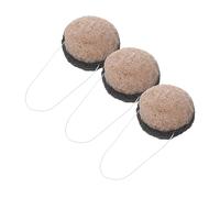 PACKOVE 3 Pièces Éponge Nettoyante Visage Double Face Gommage Visage Exfoliant Bambou Éponge Douce pour Nettoyage du Démaquillante Réutilisable