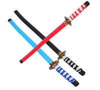 PACKOVE 3 pièces Japonaises Cosplay Légères et Solides pour Garçon Fille Jouets de Fête Anniversaire Rouge Bleu et Noir Accessoires de Jeu pour et