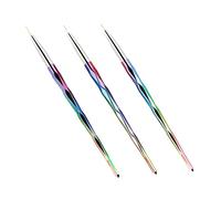 PACKOVE 3 Pièces Outils pour Nail Art Pratiques et Durables pour Ongles Diy et Salon