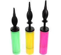 PACKOVE 3 Pièces Pompe à Air Manuelle Gonfleur de Ballons en Plastique Portable à Double Action pour Jeux et Carnavals, pour Garçon et Filles Couleur Aléatoire