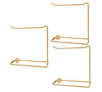 PACKOVE 3 Pièces Présentoir Nail Color Chart Rack Doré Support Nail Art Display Shelf pour Échantillons de Vernis Gel Stand pour Salons de Manucure