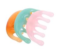 PACKOVE 3 Pièces Resin Five-claw Scalp Massage Comb Manual Head Massager Portable Tool For Stress Relief And Hair Care