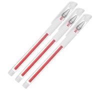 PACKOVE 3 Pièces Stylo de marquage étanche feutre indelebile marker permanent tatouage lame corps faire stylo de marquage des sourcils stylo pour cartographier les sourcils Plastique rouge