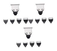 PACKOVE 3 Pièces Tondeuse Électrique avec Rasoir Métallique et Accessoires de Coupe de Barbe Tondeuse Peignes Compatible avec Rasoirs à Têtes pour Usage Domestique et Professionnel