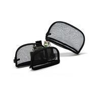 PACKOVE 3 Pièces Trousse de Maquillage Maille Noire Transparente Ensemble de Cosmétiques de Variée pour Voyage et Organisation des Accessoires de Beauté