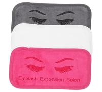 PACKOVE 3 Serviette De Tampon De Cils Faire Bricolage Fouetter Coussin Frontal En Haut Coussinets Pour Cils Extension Couverture Sourcil Spa Outil Accessoires En Tissu