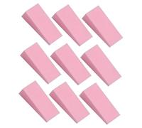 PACKOVE 30 Pièces Éponge à Maquillage Forme Géométrique Lot de Petites Éponges Puff pour Fond de Teint Utilisation Sèche et Humide pour Application de Produits et Crèmes Couleur Rose