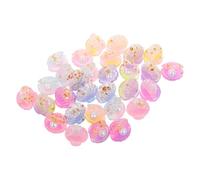 PACKOVE 30pcs Breloques Coquillages en Résine Phosphorescentes pour Création de Bijoux Diy, Design Unique et Haute Fidélité, Accessoires Décoratifs pour Loisirs Créatifs