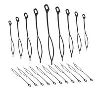 PACKOVE 30pièces Crochets Ergonomiques Plastique Réutilisable Ensemble De Crochets Pour Dreadlocks Et Cheveux Outil Pour Salon De Coiffure