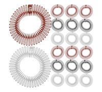 PACKOVE 30pièces Peigne Bandeau Extensible Peignes à Dents Circulaires Flexibles Pour Femmes Et Filles Fixation Invisible Pour Sport Et Loisirs