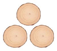 PACKOVE 3pcs Pierres de Jardin en Bois Naturel pour Extérieur, Décoratives et Résistantes aux Éléments, Planches Délicates pour Chemin de Jardin