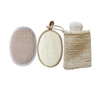 PACKOVE 3pièces Bain Home Loofah Disques Exfoliants Applicateur de Lotion Éponge de Bain