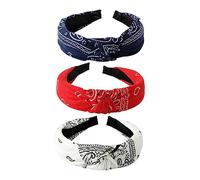 PACKOVE 3pièces Bandeau Cheveux Femme Torsadé Serre-tête Tissu Accessoire De Coiffure Noué Pour Femmes
