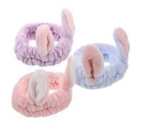 PACKOVE 3pièces Bandeau Oreilles Animaux Lapin Pour Soins De Peau Et Maquillage Lot De Bandeaux Spa Visage