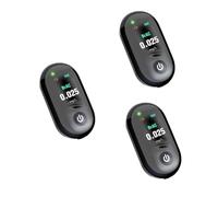 PACKOVE 3pièces Détecteur Portable Ethylotest Électronique Avec Écran Lcd Testeur De Souffle Pour Conducteurs Rechargeable Usb Type Indicateur De Taux