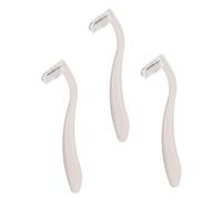 PACKOVE 3pièces Épilateur Tondeuse Multi-usages Inoxydable Rasoir Manuel Pour Corps Et Aisselles