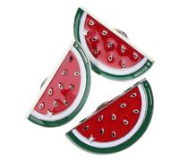 PACKOVE 3pièces Épingles à Paquet Pastèque Métal Résistant Broches Colorées Pour Embellir Chemises Et Cardigans Accessoires Mode Pour Sorties Estivales