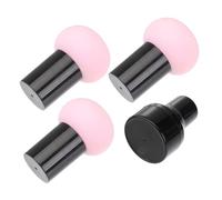 PACKOVE 3pièces Éponge De Maquillage Avec Manche Applicateur Forme De Sceau Houppette Pour Fond De Teint Et Anti- Nettoie Facilement à Eau