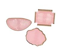 PACKOVE 3pièces Palette Effet Marbre pour Nail Art Mélange de Couleurs Plateau de Présentation pour Vernis et Faux Ongles