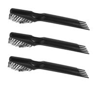 PACKOVE 3pièces Peigne Nettoyeur pour Cheveux et Barbe avec Brosses de Nettoyage Outil Anti-poussière pour Éliminer la Saleté Poils Usage Domestique et Professionnel