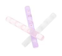 PACKOVE 3pièces Pen Holder Transparent Acrylic Nail Brush Stand Candy Colors Pen Rack for Home Office Desktop Storage