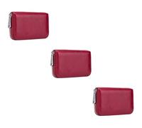 PACKOVE 3pièces Portefeuille Élégant avec Poches à Cartes Et Protection RFID Modèle Accordeon Vin pour Stocker Et Protéger Vos Cartes De Crédit