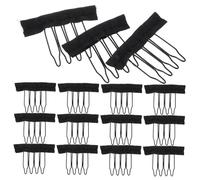 PACKOVE 3sacs Peignes Pour Perruques Acier Et Lot De Pinces à Cheveux Accessoires Pour Fixer La Perruque Outils Pratiques Pour Bonnets Et