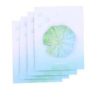 PACKOVE 4 Pièces Bloc-notes Autocollants Feuille Aquatique, Décoratifs | Pages Portables, Motif Nature Inspiré, pour Cahiers et Journaux, Étudiants, Organisateurs D'événements