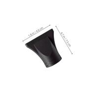 PACKOVE 4 Pièces Bouche bouche de canard à haute température couverture de capot d'outil de coiffure remplacement concentrateur étroit Fixation de buse de sèche-cheveux nylon Noir