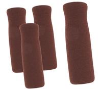 PACKOVE 4 Pièces Couvercle De Poignée De Canne Poignée En Mousse De Canne Non-gêne Béquilles Pour Adultes Couvre-poignées En Mousse Amorti Guidon Éponge Light Brown