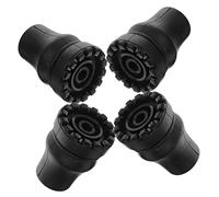 PACKOVE 4 Pièces Couvre Pied de Canne Antidérapant Lot pour Bâtons de Trekking Facile à Installer et Durable