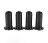 PACKOVE 4 Pièces Douille de Dame de Nage en Nylon Noire, Bague de Dame de Nage pour Kayak, Protège la Douille de Rame, Accessoires pour Rames de Kayak