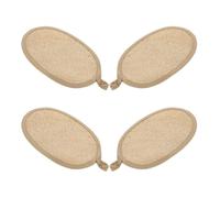 PACKOVE 4 Pièces Éponge de foofah naturel tampons exfoliants naturels en luffa Loofah épurateur gommage exfoliant pour le corps luffa éponge réutilisable