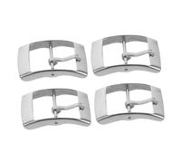 PACKOVE 4 Pièces Fermoir de Remplacement Acier Inoxydable pour Bracelet de Montre Boucle à Dégagement Rapide Compatible Multi-marques et Facile à Installer pour Usage Quotidien et