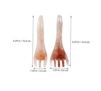 PACKOVE 4 Pièces Guasha Comb Scalp Massager Set Résine pour Relaxation Tête et Soins Capillaires Auto Massage Facile pour Bureau Maison et Voyage