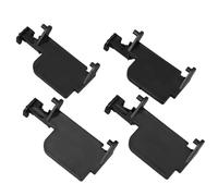 PACKOVE 4 Pièces Kit Accessoires pour Micro-ondes Noir en Plastique Fonction de Porte Améliorée et Installation Facile DIY Cuisine et Salle de Pause