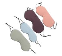 PACKOVE 4 Pièces Masque De Sommeil Œil Rafraîchissant Pour Dormir Ombre à Paupières Résistante à La Lumière Couvre-yeux Portable Couvre-yeux Réglable Soie De Lait