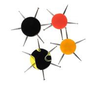 PACKOVE 4 Pièces Outils Nail Art Dotting Pen Multi-fonctionnels avec Manche Acrylique pour Pose de Modelage Argile et Embossage Accessoires Manucure Précis pour Salon et DIY