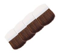 PACKOVE 4 Pièces pinceau de maquillage donjon mini-maquillage rougir portable pour Poudre petite maquillage de la flèche maquillage en poupér Puderpinsel pépin crinière de cheval blanche