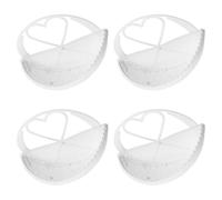 PACKOVE 4 Pièces Pot de Fleurs Mural Suspendu en Plastique Blanc, Léger