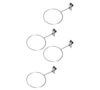 PACKOVE 4 Pièces Présentoir Mural de Ballons en Fer, Compatible Slatwall | Pré-percé pour Vis, Gain de Place, Usage Maison ou Boutique, Support pour Football Américain et Chapeau